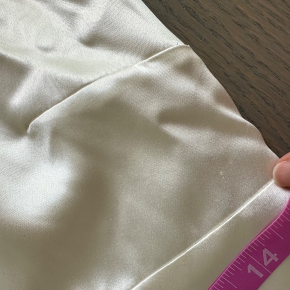 Reformation Margot Wedding Dress Gown Silk Satin Ivory Mermaid Train With Tags 8 - Picture 12 of 16